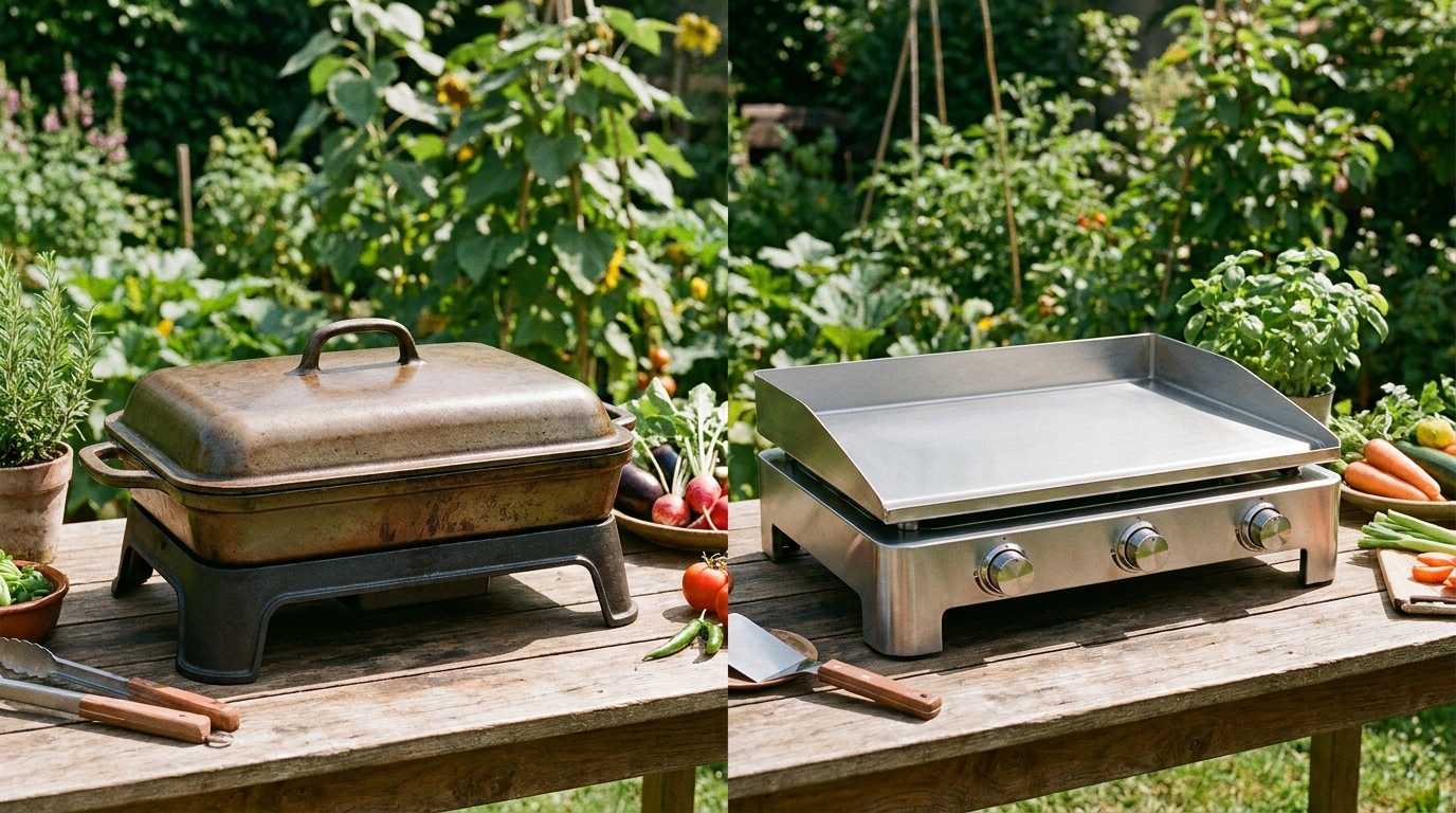Plancha inox fonte emaillee – PLANCHAELEC