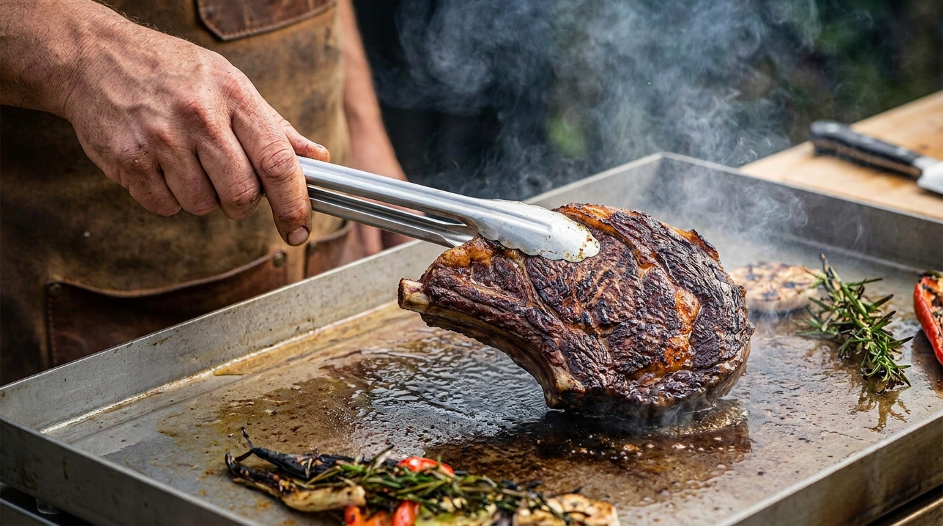 Cuisson steak plancha – PLANCHAELEC