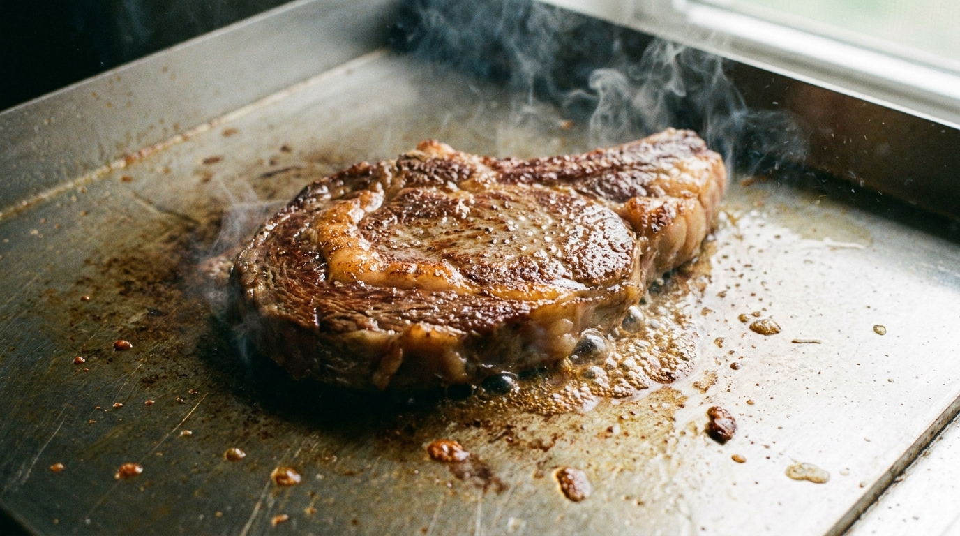 Cuisson steak plancha – PLANCHAELEC