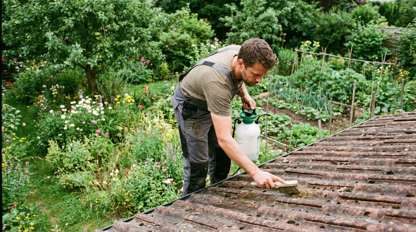 Traitement anti mousse toiture ecologique – Maniaque