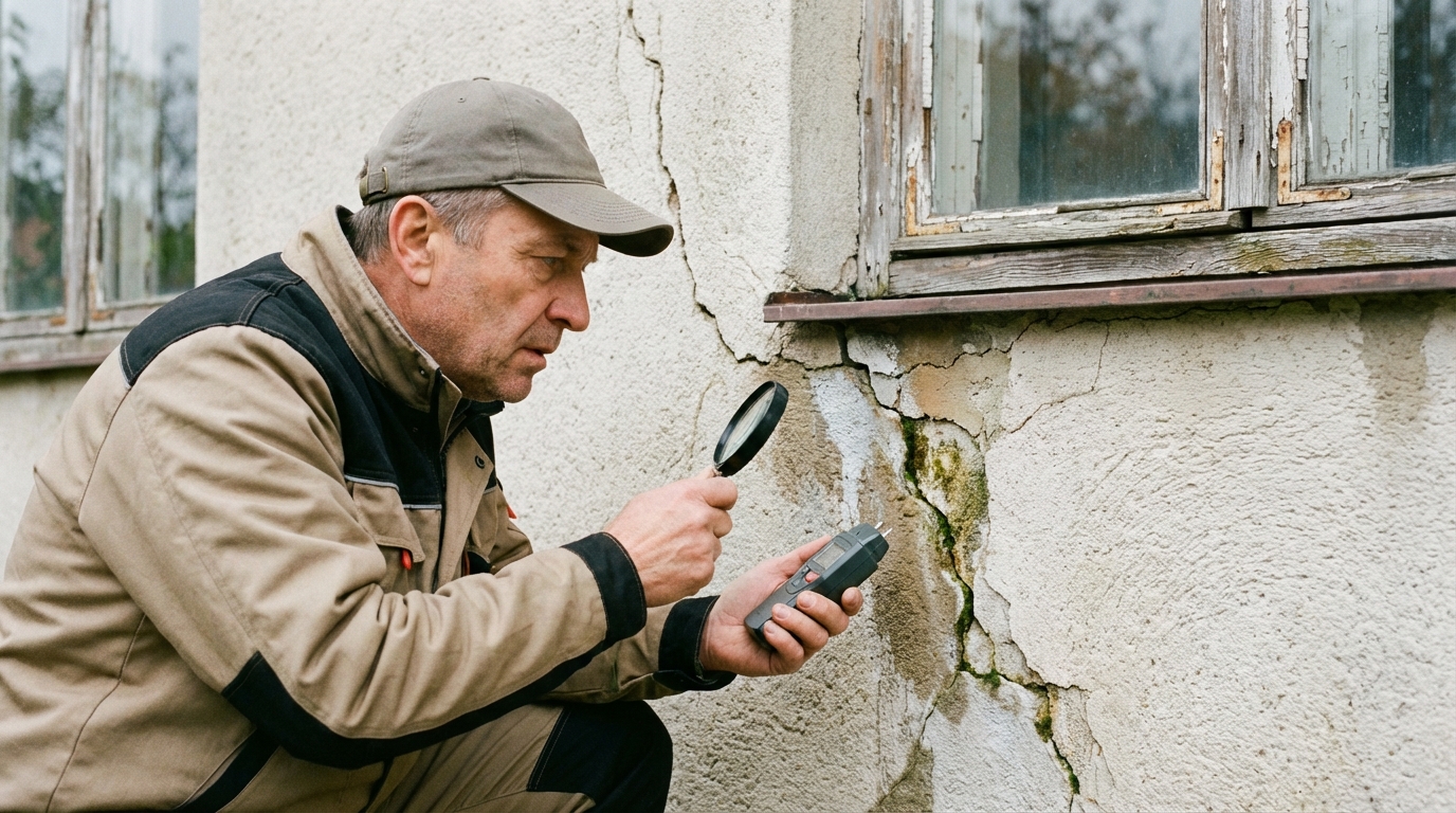 Mur humide apres pluie – TECHNIDRY