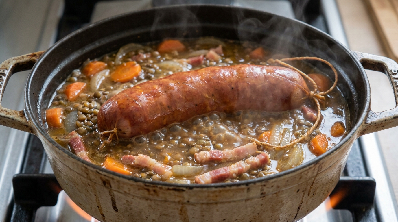 Recette Traditionnelle Saucisse De Morteau Et Lentilles Very Gourmand recette-traditionnelle-saucisse-de-morteau-et-lentilles-very-gourmand