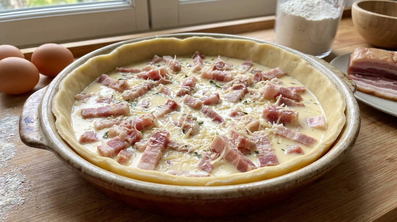 Recette quiche lorraine traditionnelle – Very Gourmand - Epicerie Française