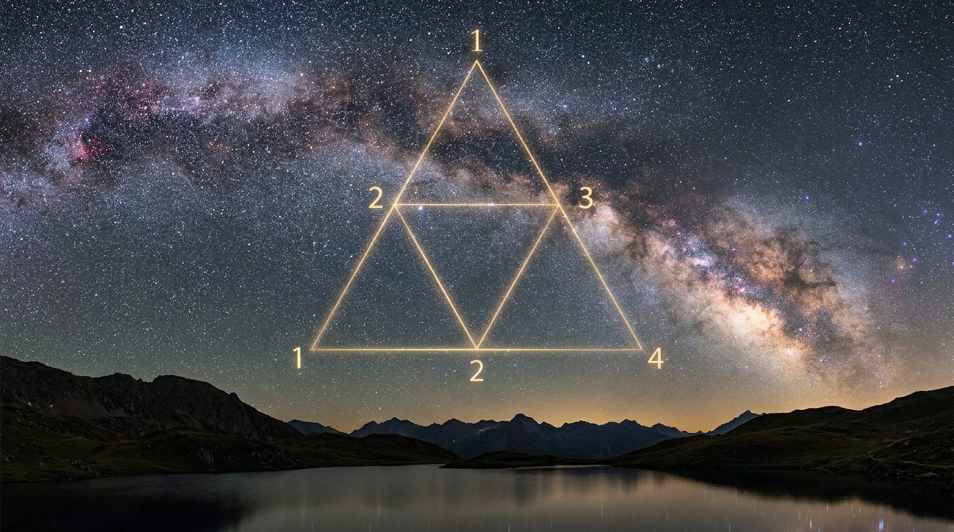 Tetractys pythagore symbole – Géo-Numérologie